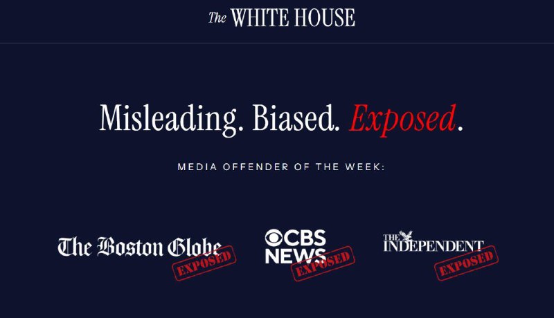 白宫推出网站公开批评媒体